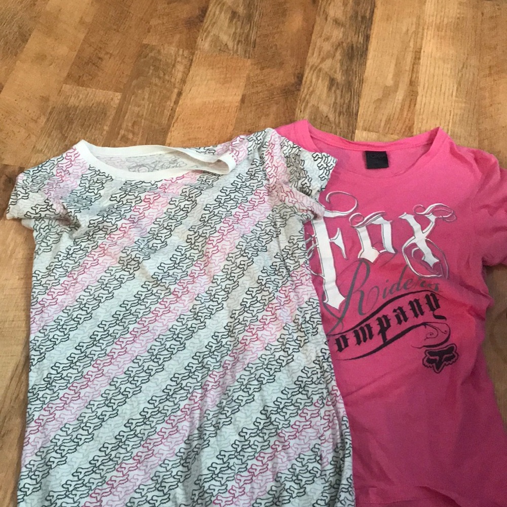 2 short sleeve Fox shirts